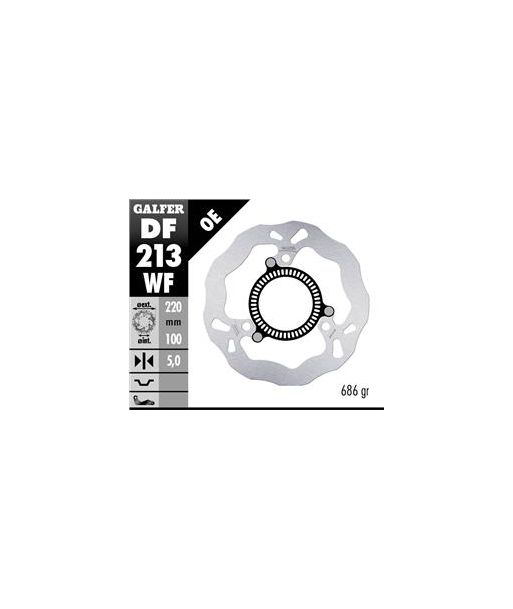 DISC WAVE FIXED 220x5mm + PHONIC