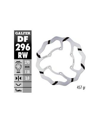 DISC WAVE FLOATING GROOVED (C. STEEL) 270x3mm