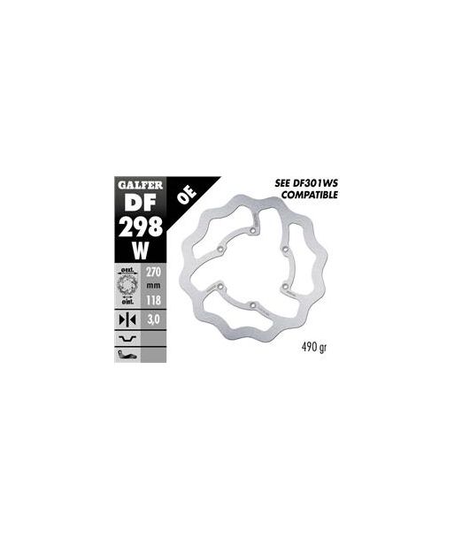 DISC WAVE FLOATING (C. STEEL) 270x3mm