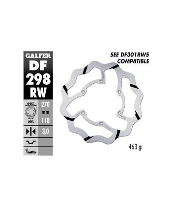 DISC WAVE FLOATING GROOVED (C. STEEL) 270x3mm
