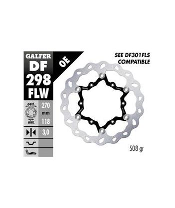 DISC WAVE FIXED GROOVED OVERSIZE 280x3mm