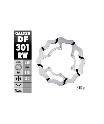 DISC WAVE FIXED GROOVED 250x3mm