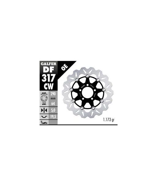DISC WAVE FLOATING COMPLETE (C. ALU.) 290x5mm