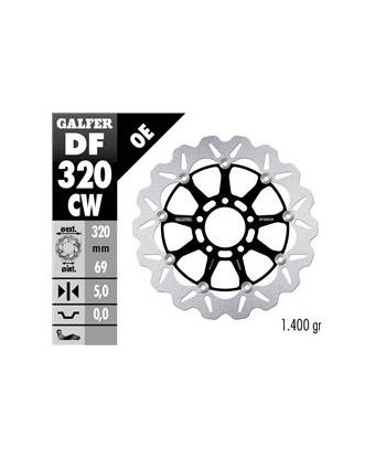DISC WAVE FLOATING COMPLETE (C. ALU.) 320x5mm