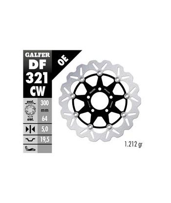 DISC WAVE FLOATING COMPLETE (C. ALU.) 300x5mm