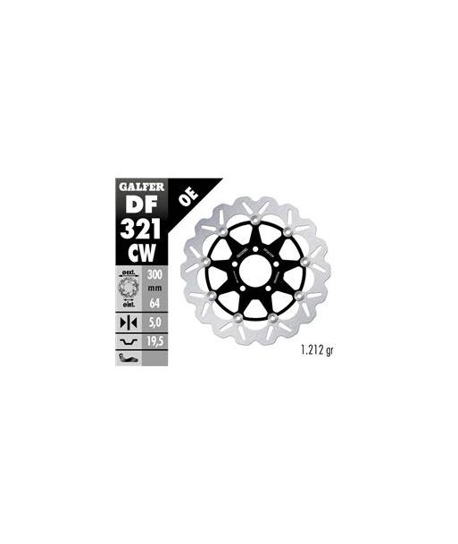 DISC WAVE FLOATING COMPLETE (C. ALU.) 300x5mm