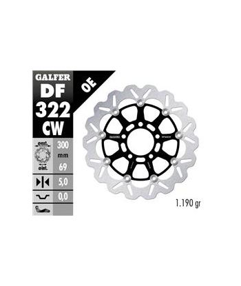 DISC WAVE FLOATING COMPLETE (C. ALU.) 300x5mm