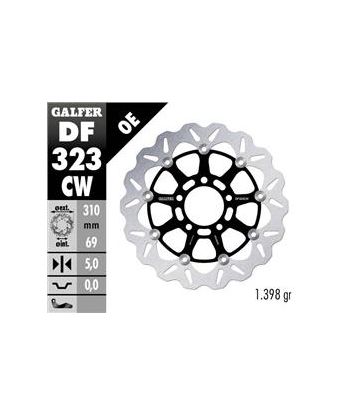 DISC WAVE FLOATING COMPLETE (C. ALU.) 310x5mm