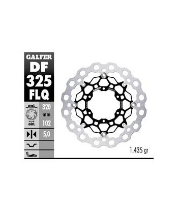 DISC WAVE FLOATING COMPLETE (C. ALU.) 320x5mm