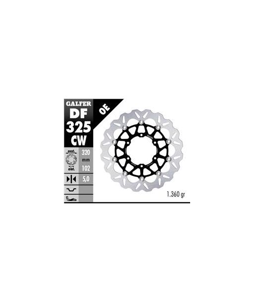 DISC CUBIQ FLOATING (C. STEEL) 320x5mm