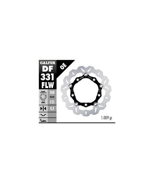 DISC WAVE FLOATING (C. STEEL) 260x4,5mm