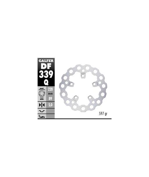 DISC WAVE FLOATING (C. STEEL) 220x5mm
