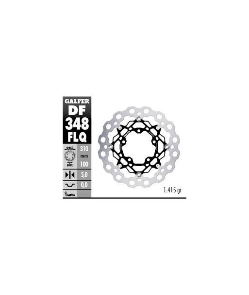 DISC WAVE FLOATING GROOVED RIGHT (C. ALU.) 310x5mm
