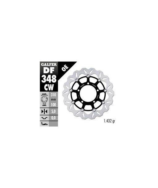 DISC WAVE FLOATING GROOVED LEFT (C. ALU.) 310x5mm