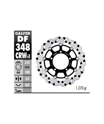 DISC WAVE FLOATING COMPLETE (C. ALU.) 310x5mm