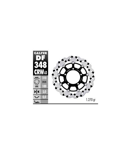 DISC WAVE FLOATING COMPLETE (C. ALU.) 310x5mm