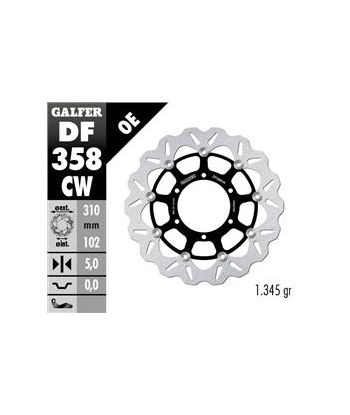 DISC CUBIQ FLOATING (C. STEEL) 310x5mm