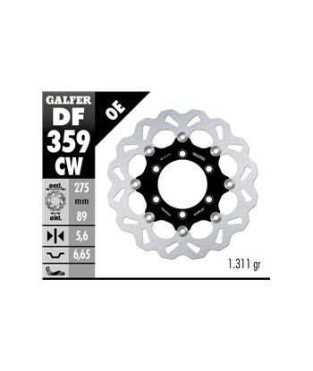DISC WAVE FLOATING COMPLETE (C. ALU.) 275x5,6mm