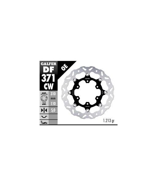 DISC WAVE FLOATING COMPLETE (C. ALU.) 310x5mm