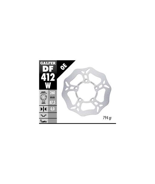 DISC WAVE FIXED 260x4mm