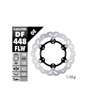 DISC WAVE FLOATING (C. STEEL) 298x4,5mm
