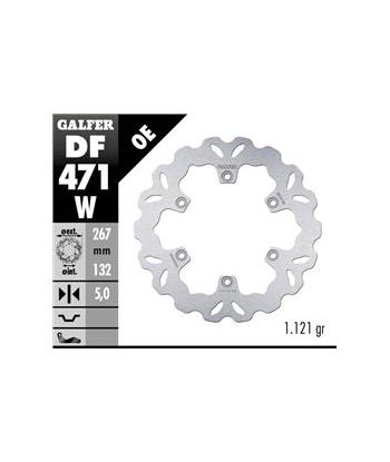 DISC WAVE FIXED 267x5mm