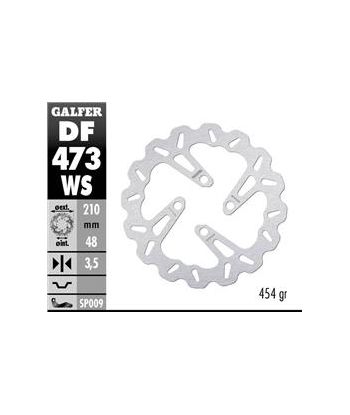 DISC WAVE FIXED OVERSIZE 210x3,5mm
