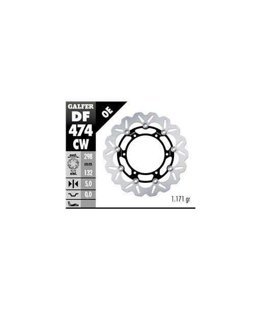 DISC WAVE FLOATING COMPLETE (C. ALU.) 298x5mm