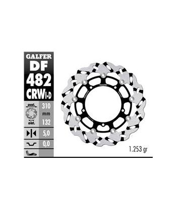 DISC WAVE FLOATING COMPLETE (C. ALU.) 310x5mm