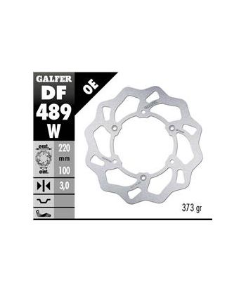 DISC WAVE FIXED OVERSIZE GROOVED 250x3mm