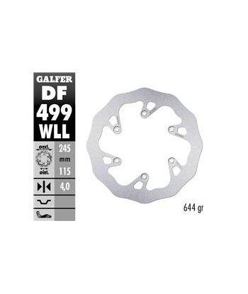 DISC WAVE FIXED SOLID 245X4MM