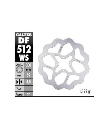 DISC WAVE FLOATING (C. ALU.) 267x4mm