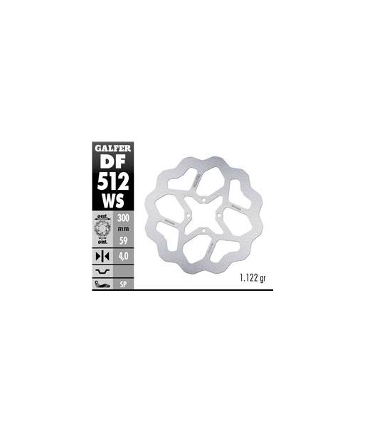 DISC WAVE FLOATING (C. ALU.) 267x4mm