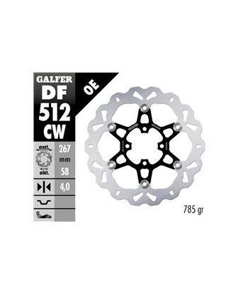 DISC WAVE FIXED OVERSIZE 300x4mm
