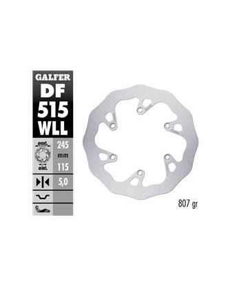DISC WAVE FIXED SOLID 245X5MM