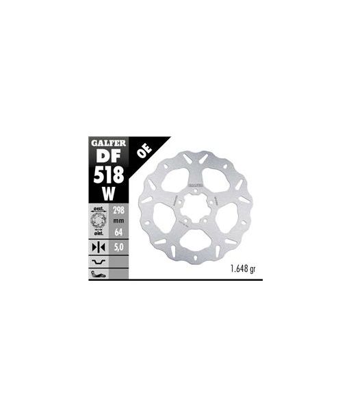 DISC WAVE FLOATING (C. STEEL) 298x5mm