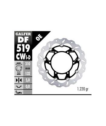 DISC WAVE FLOATING RIGHT (C. ALU.) 310x5mm