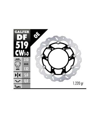 DISC WAVE FLOATING LEFT (C. ALU.) 310x5mm