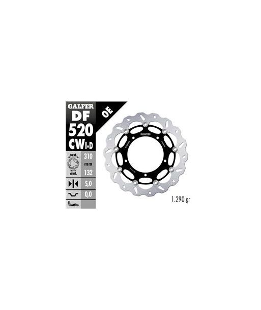 DISC WAVE FLOATING COMPLETE LEFT (C. ALU.) 310x5mm
