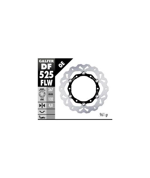 DISC WAVE FLOATING (C. STEEL) 267x4mm