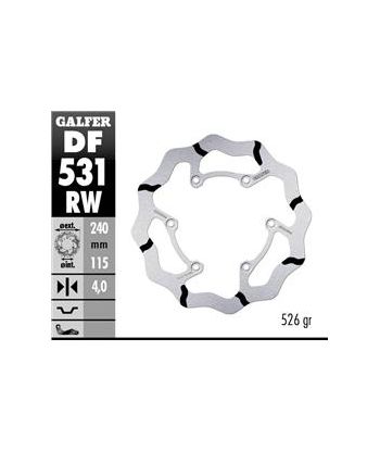 DISC WAVE FIXED 240x4mm