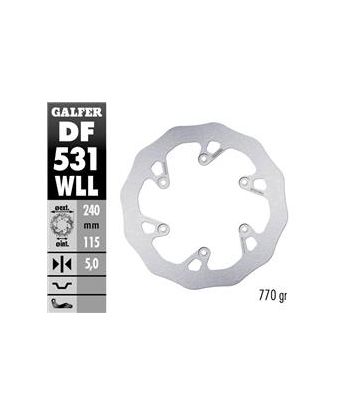 DISC WAVE FIXED SOLID 240X5MM
