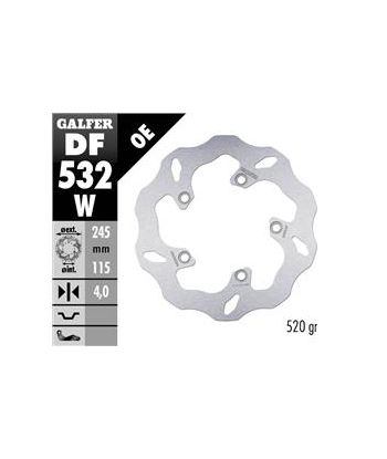 DISC WAVE FLOATING OVERSIZE(C. STEEL) 267x4mm
