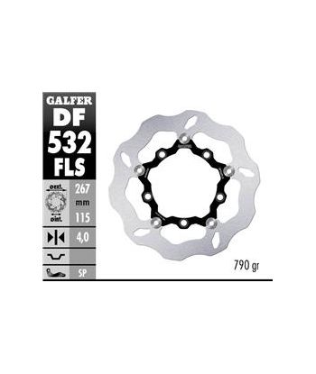 DISC WAVE FIXED 245x4mm