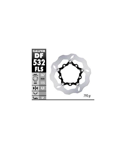 DISC WAVE FIXED 245x4mm