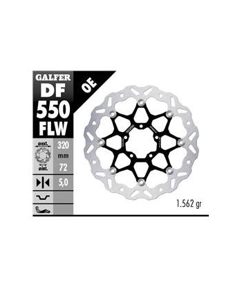 DISC WAVE FLOATING (C. STEEL) 320x5mm