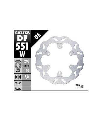 DISC WAVE FIXED 240x5mm