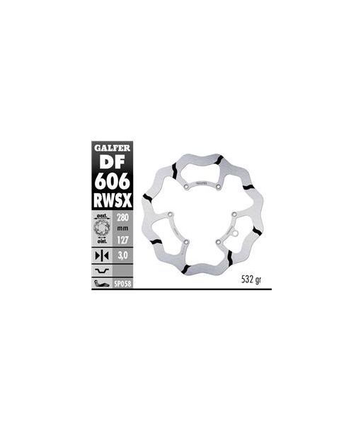 DISC WAVE FLOATING OVERSIZE(C. STEEL) 300X4MM