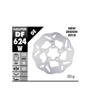 DISC WAVE FIXED 174x3mm
