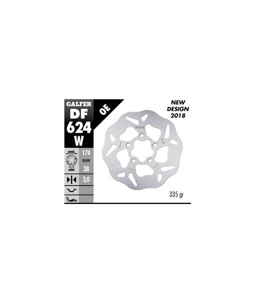 DISC WAVE FIXED 174x3mm